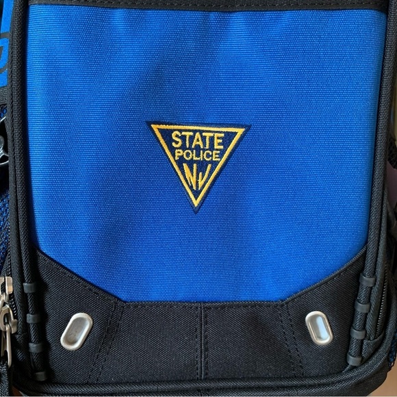 nwt Ogio Techspecs Street Multi Pocket Canvas Backpack NJ State Police Logo - Picture 9 of 15